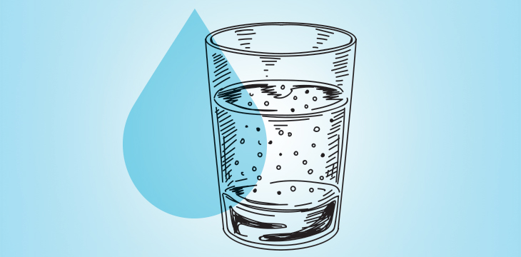 Glass of Water Illustration