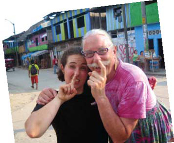 Rachel Sandler and Patch Adams