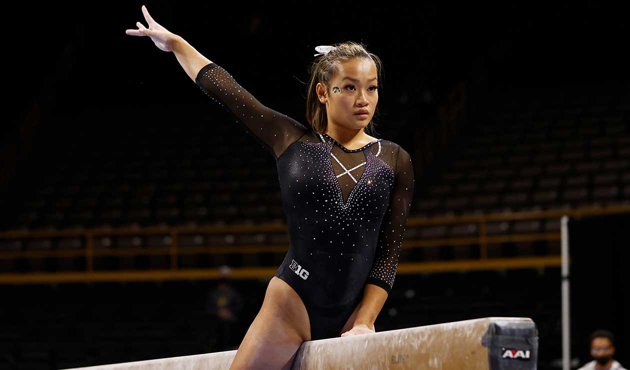 Hawkeye Gymnast Adeline Kenlin Finds Balance in Quest for NCAA Title