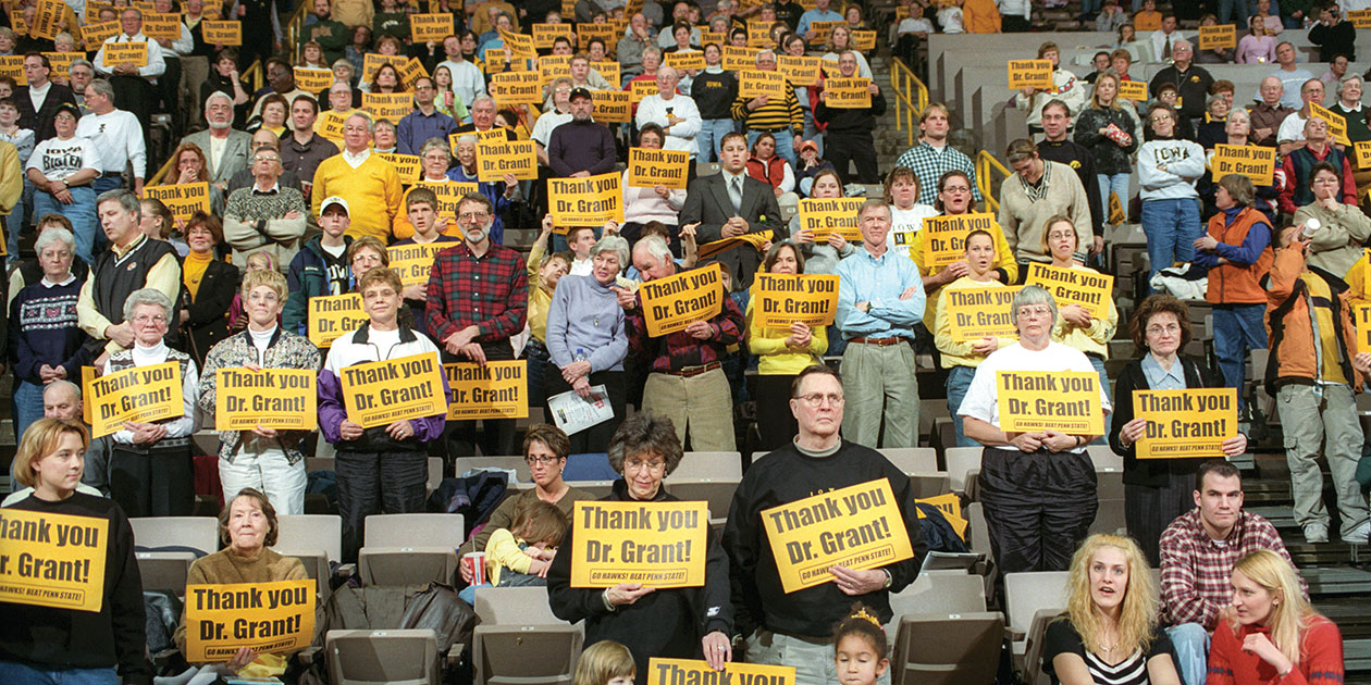 Iowa fans at Carver-Hawkeye Arena