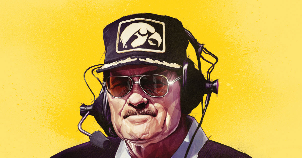 Iowa will have no helmet logo in Holiday Bowl to honor Hayden Fry