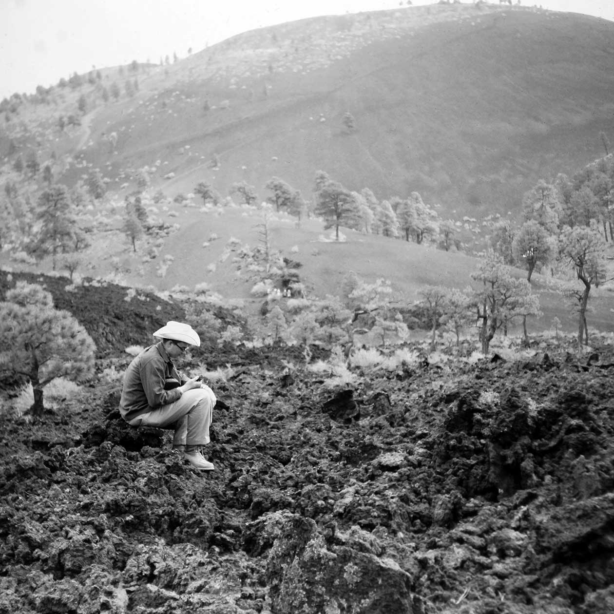 Geology student Dennis Lapoint