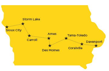 RAGBRAI Map