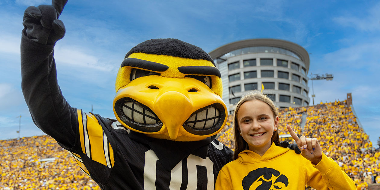 Kinley Albrecht and Herky