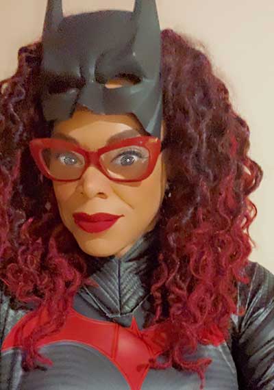 Deborah Whaley Dressed as Batwoman