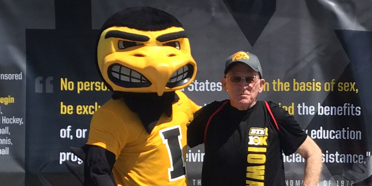 Dan Schleisman with Herky