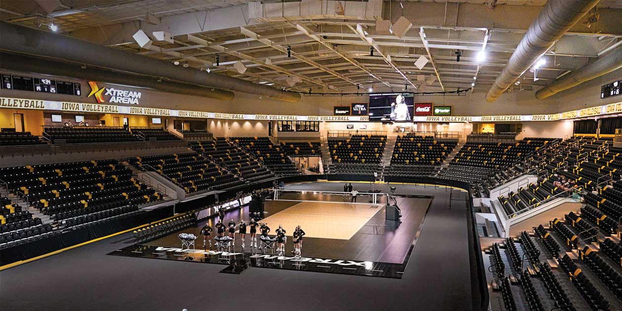 Iowa Volleyball Finds New Home in Coralville's Xtream Arena