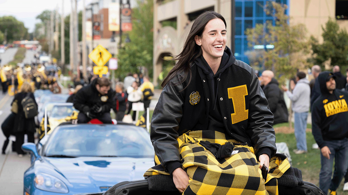 Caitlin Clark in parade