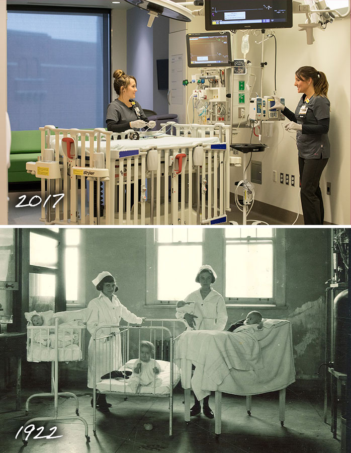Childrens Hospital Then and Now