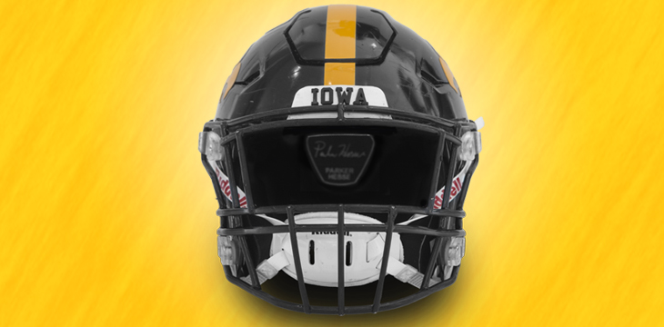 Iowa best sale football helmet