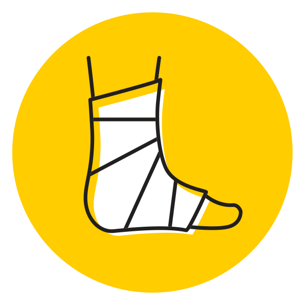 foot bandage icon