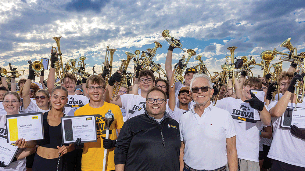 Eric and John with the band