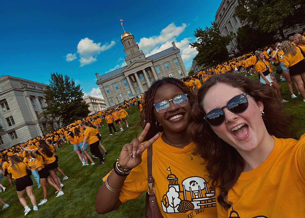 Ella Strader and Kamryn Benson