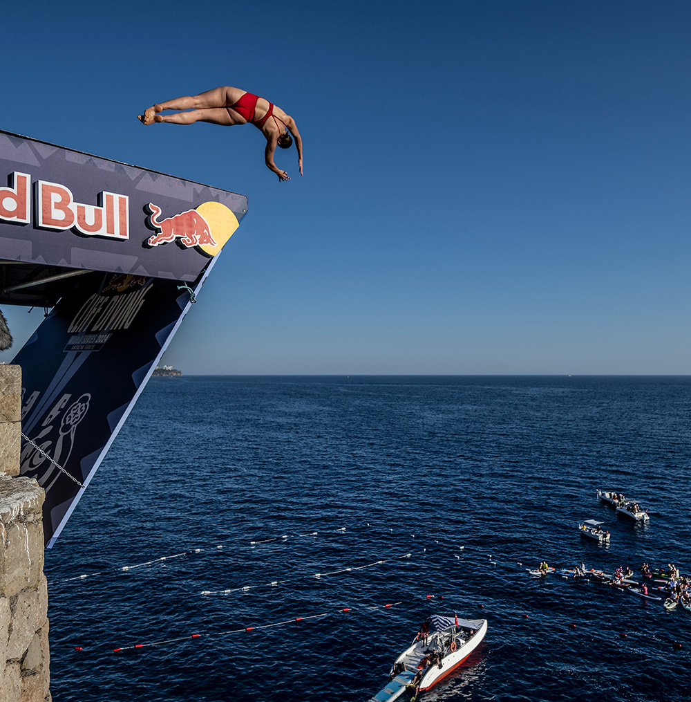 Zita Bernatsky took part in a cliff-diving program hosted by Red Bull in Austria and Turkey while in high school. Today, she's a sophomore diver at the University of Iowa.