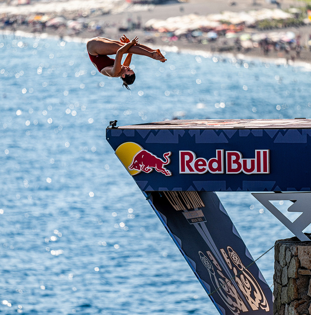 Zita Bernatsky took part in a cliff-diving program hosted by Red Bull in Austria and Turkey while in high school. Today, she's a sophomore diver at the University of Iowa.