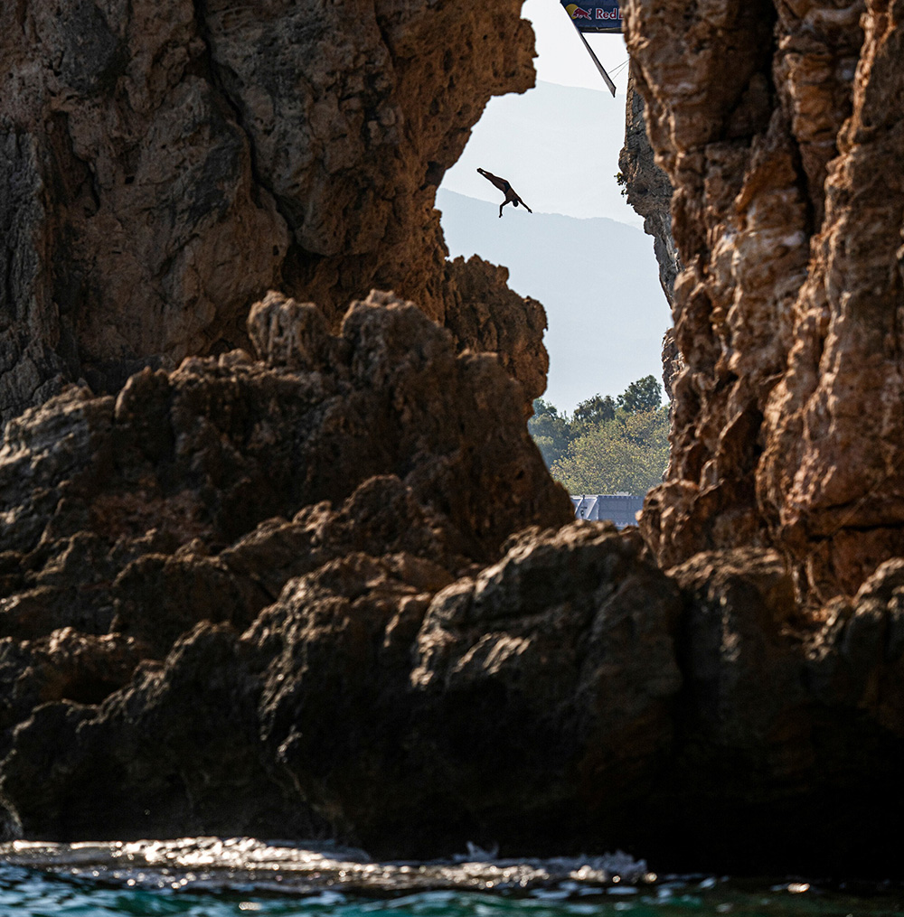 Zita Bernatsky took part in a cliff-diving program hosted by Red Bull in Austria and Turkey while in high school. Today, she's a sophomore diver at the University of Iowa.