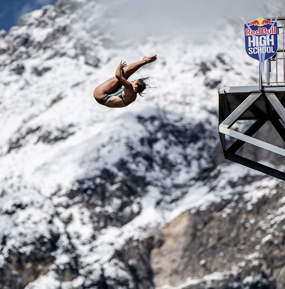 Zita Bernatsky took part in a cliff-diving program hosted by Red Bull in Austria and Turkey while in high school. Today, she's a sophomore diver at the University of Iowa.